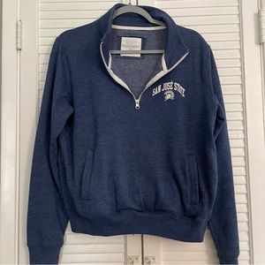 SJSU quarter pull sweater